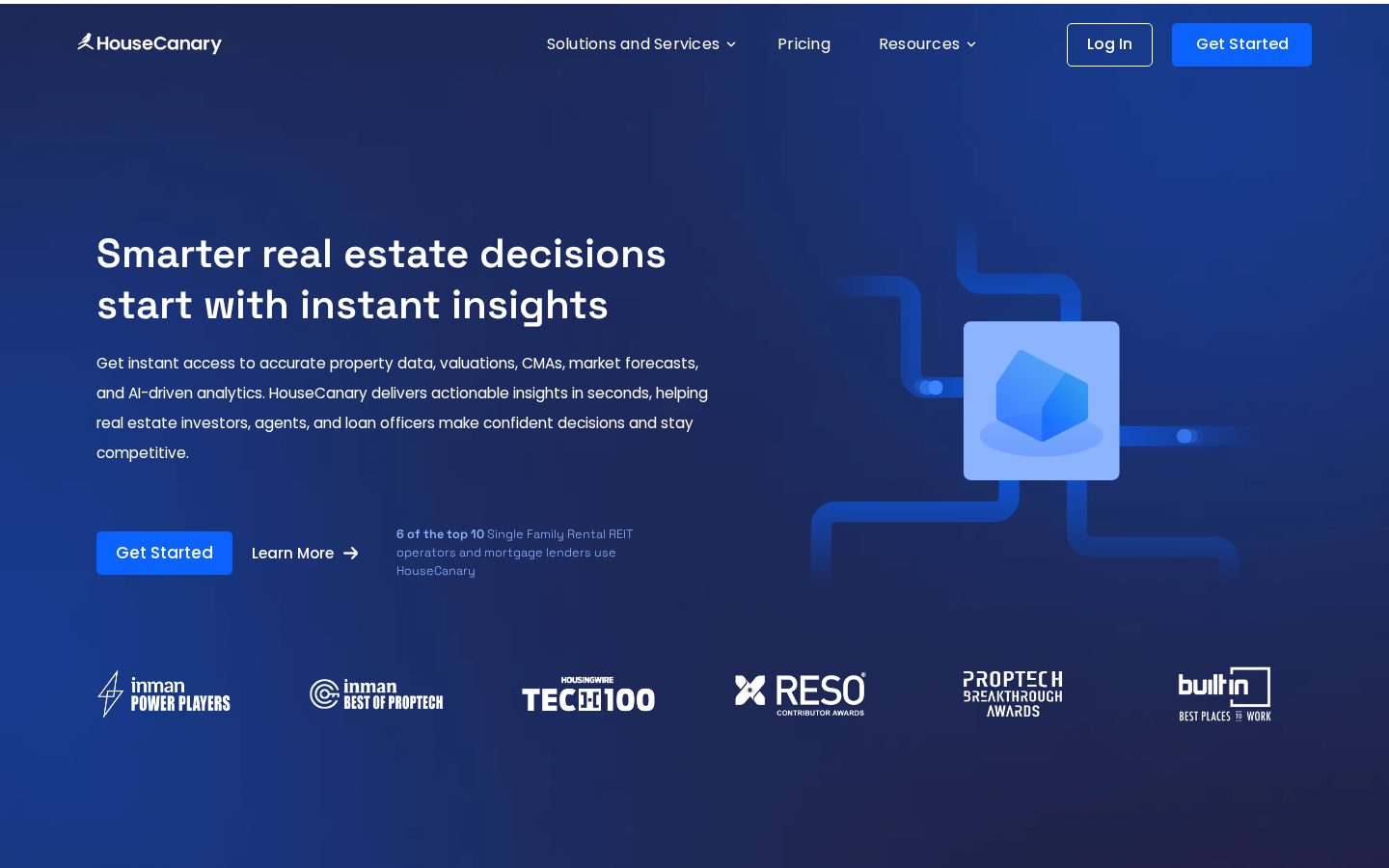 HouseCanary Homepage