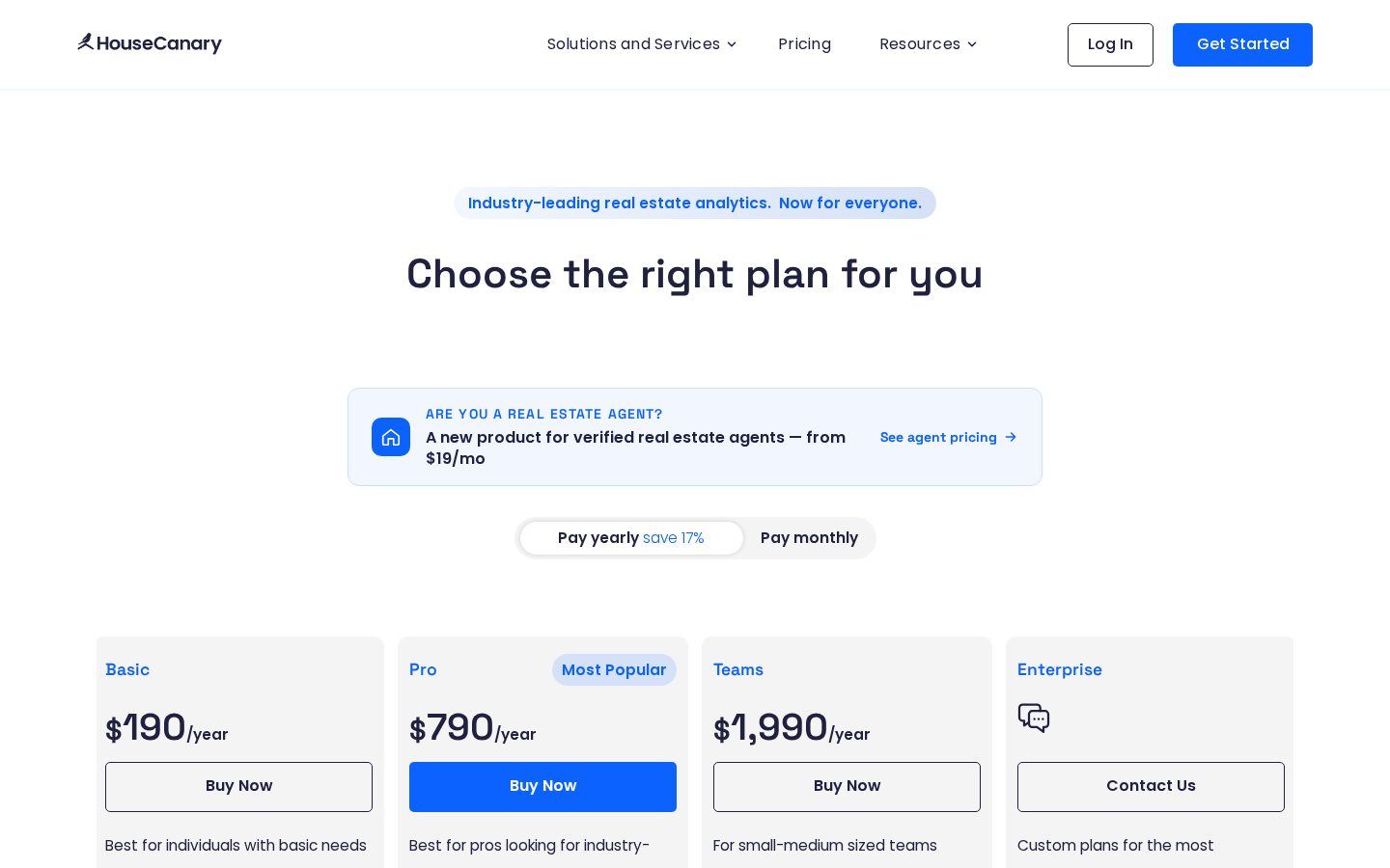 HouseCanary Pricing