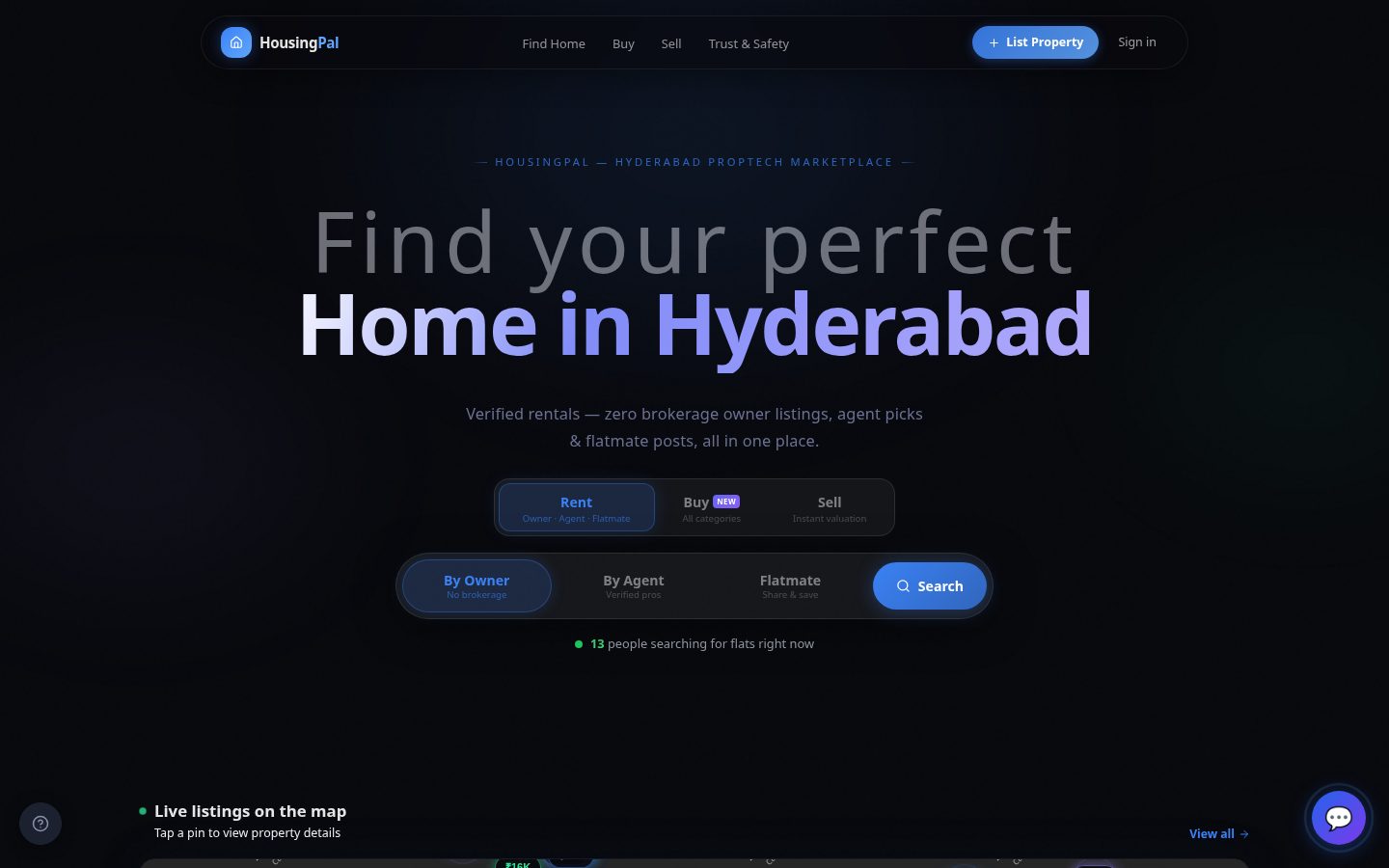 HousingPal Homepage