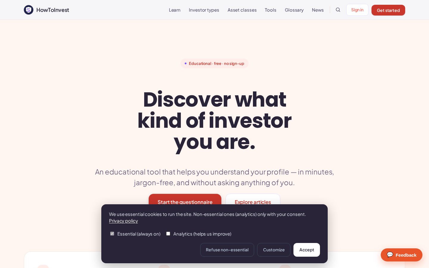 How To Invest Homepage