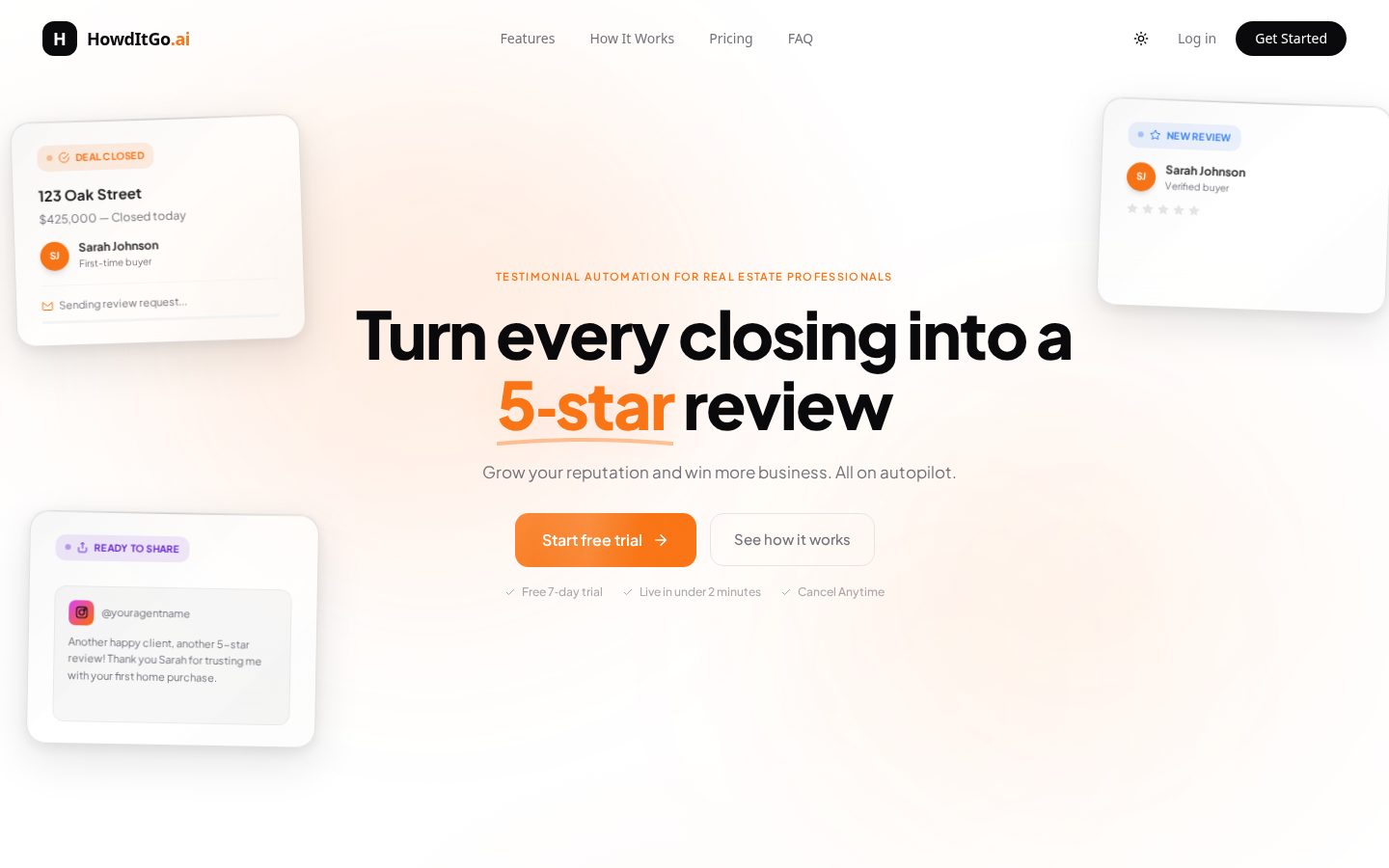 HowdItGo.ai Homepage