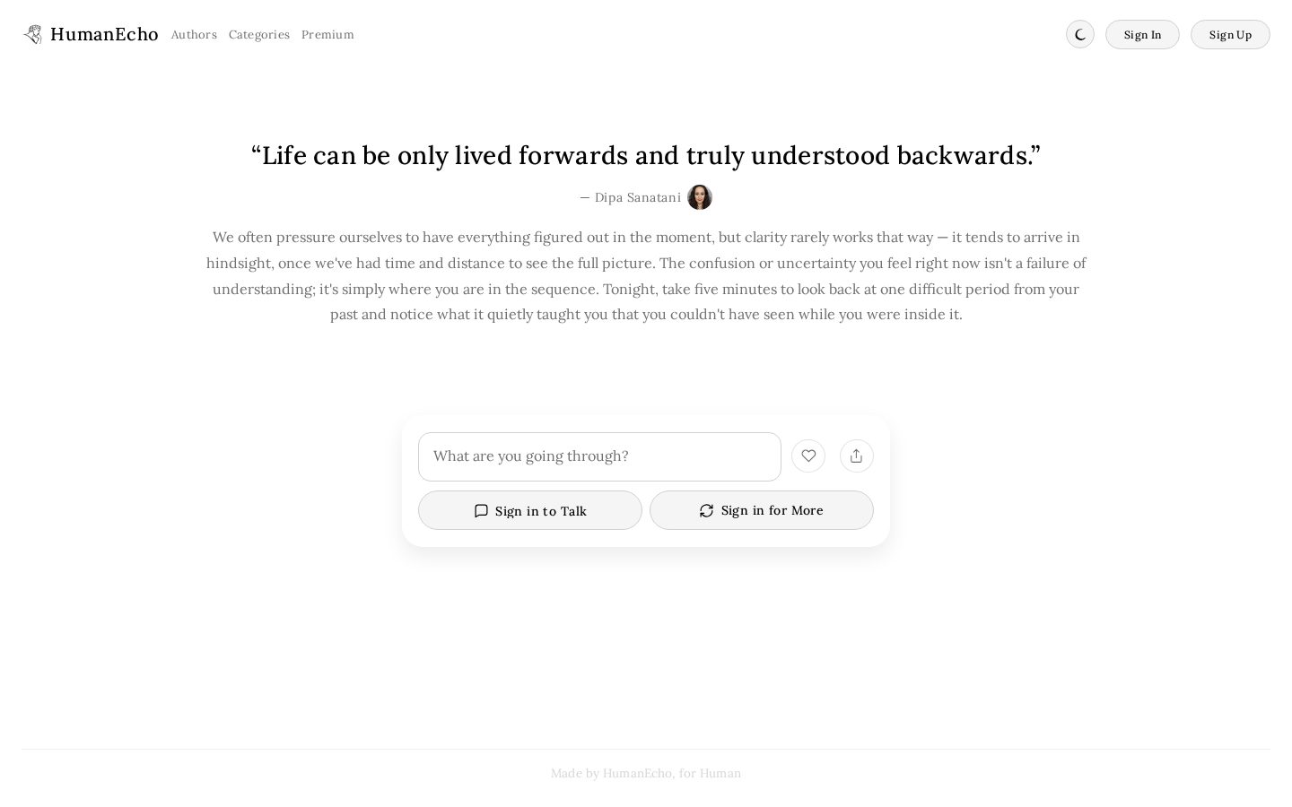 HumanEcho Homepage