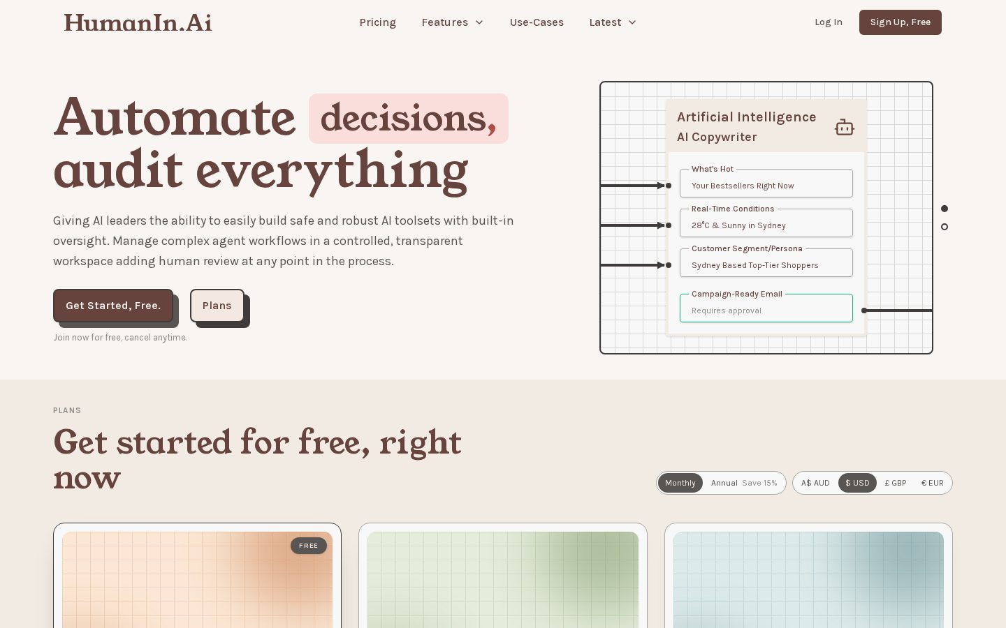 HumanIn.Ai Homepage
