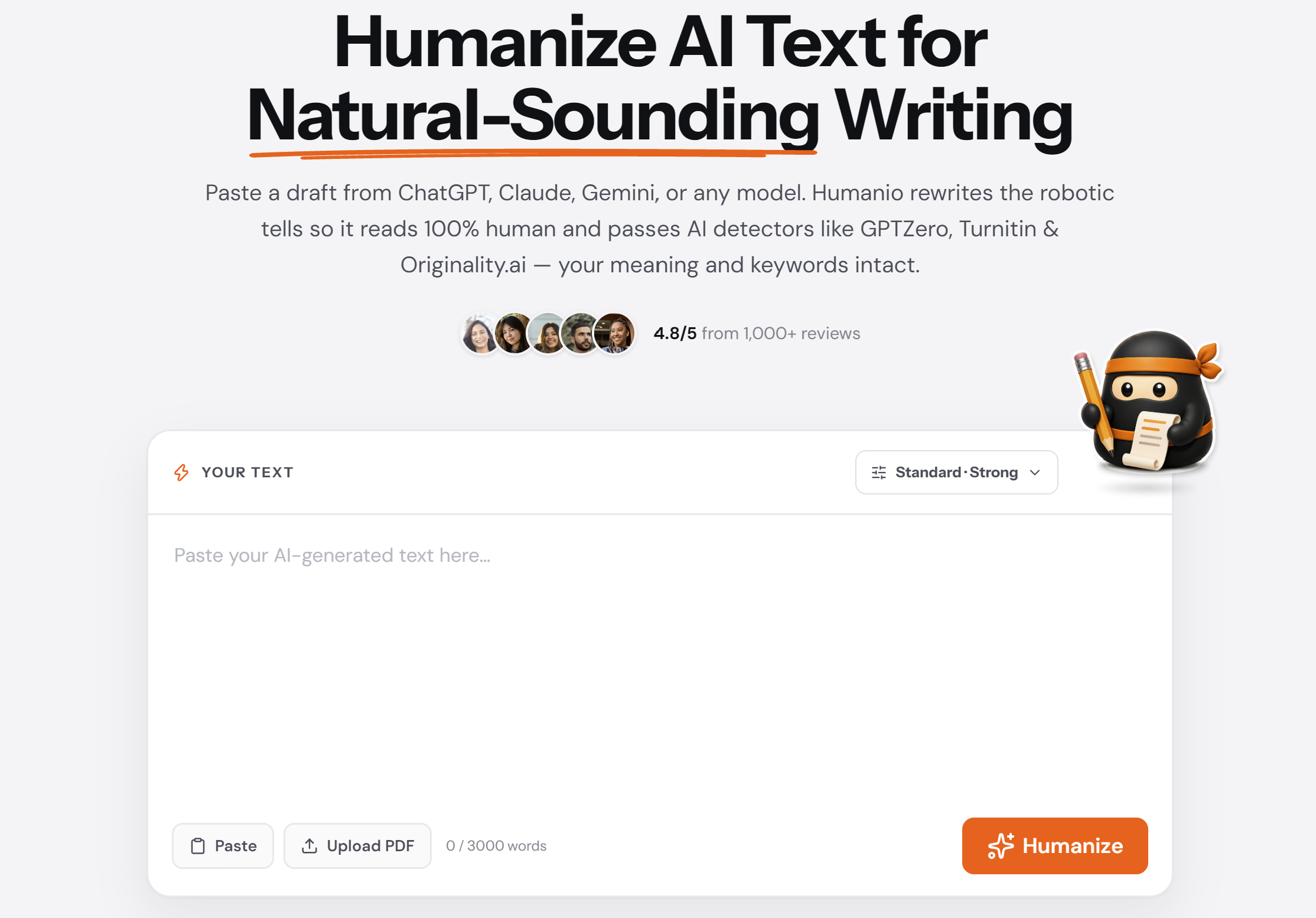 Homepage screenshot