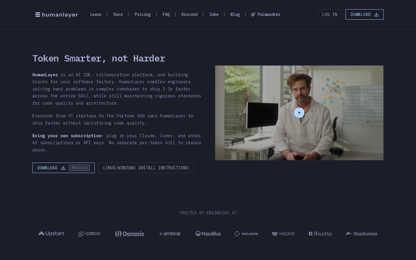 HumanLayer Homepage