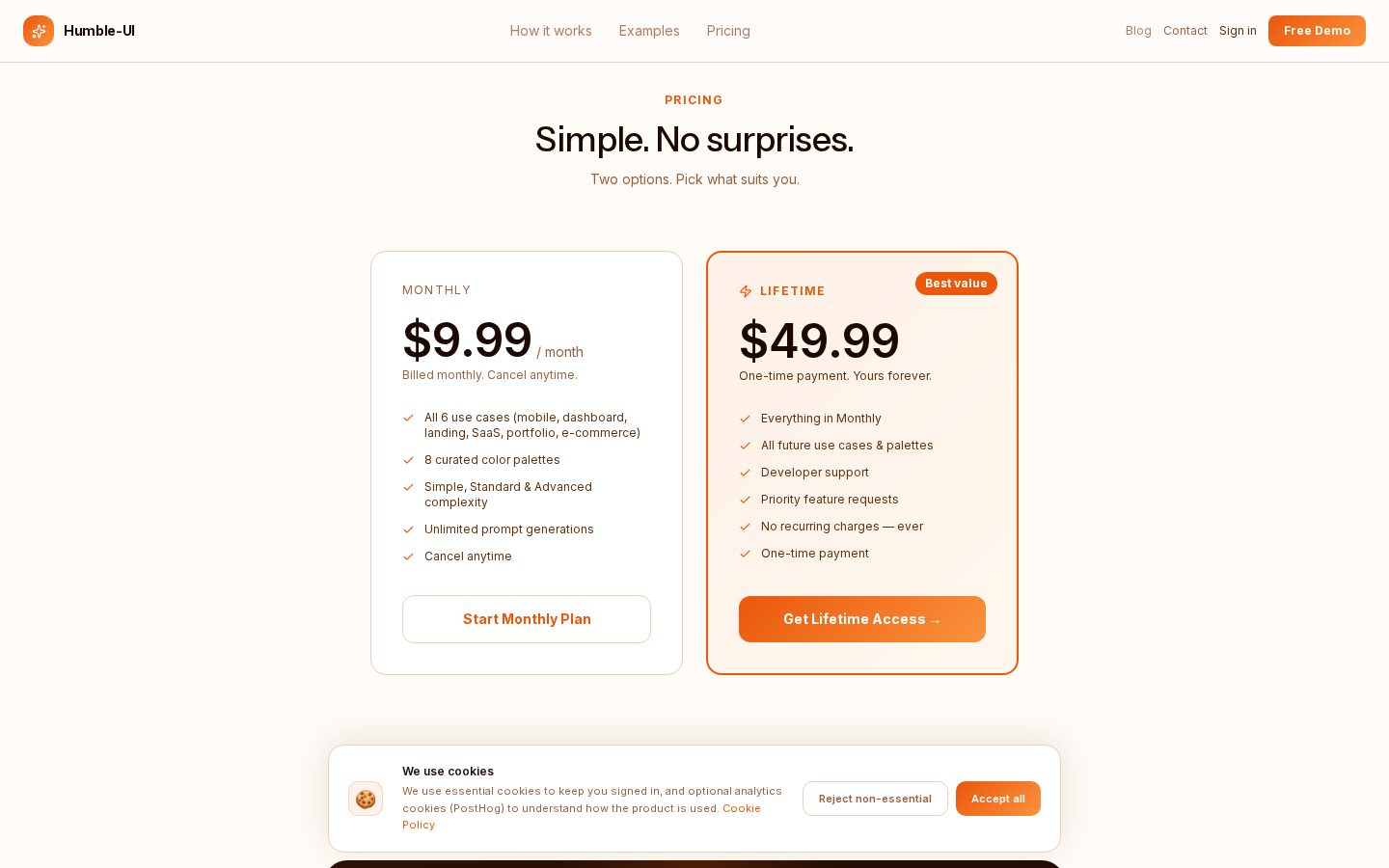 HumbleUI Pricing