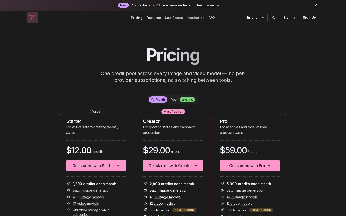 HummingBytes Pricing