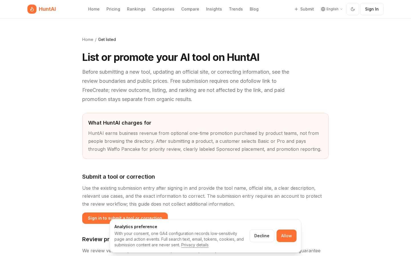 HuntAI Pricing