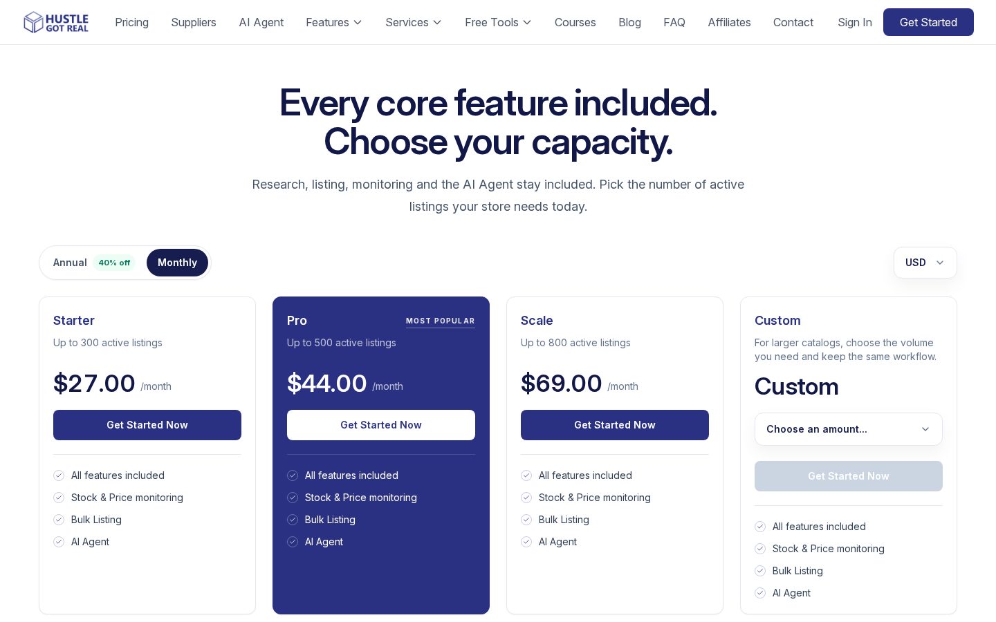 Hustle Got Real Pricing