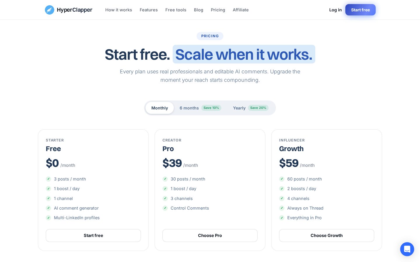 HyperClapper Pricing