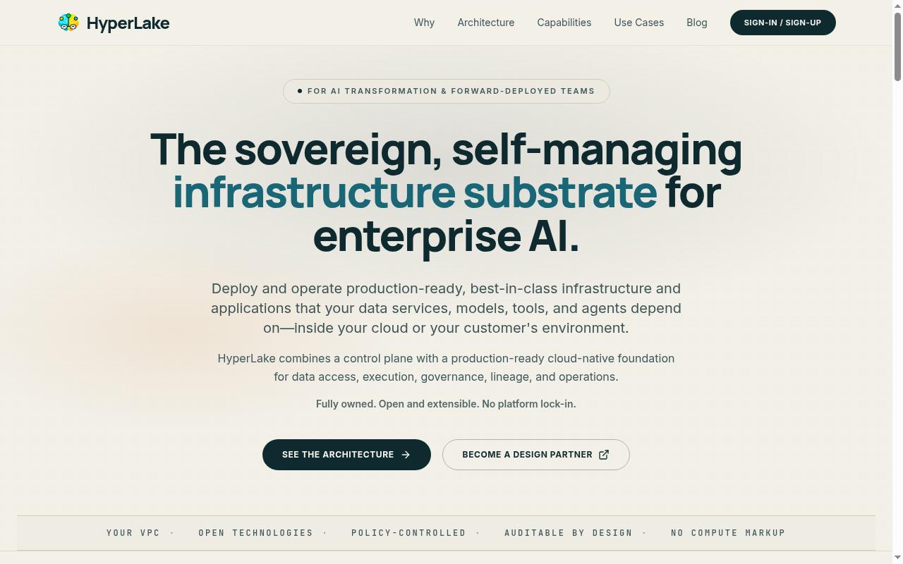 HyperLake Homepage