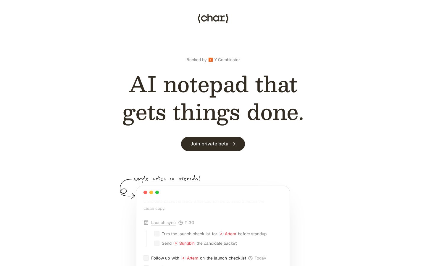 Hyprnote Homepage