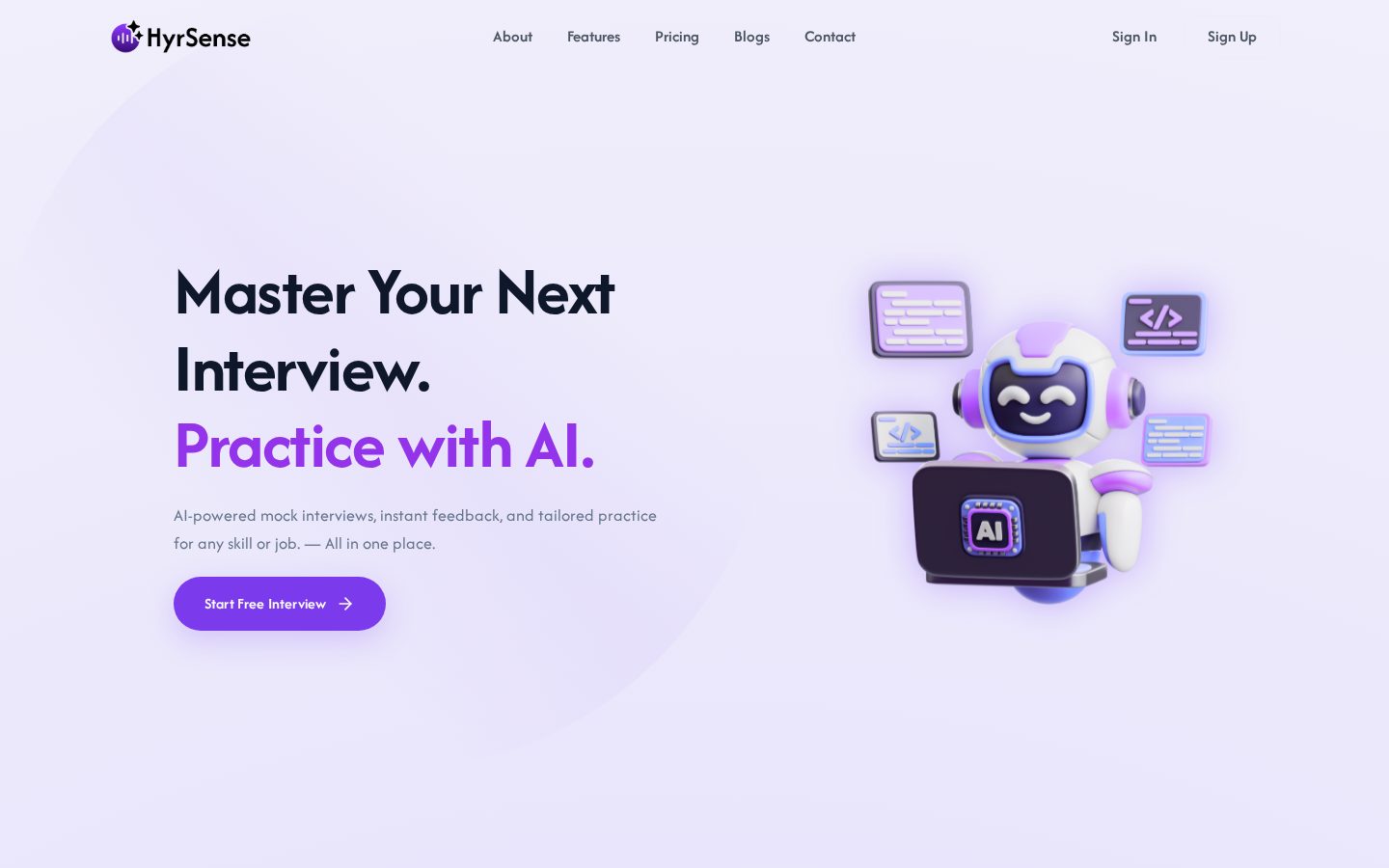 Hyrsense Homepage