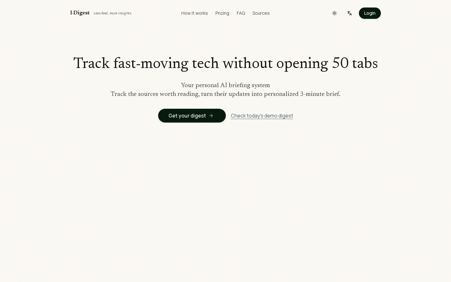 I-digest Homepage