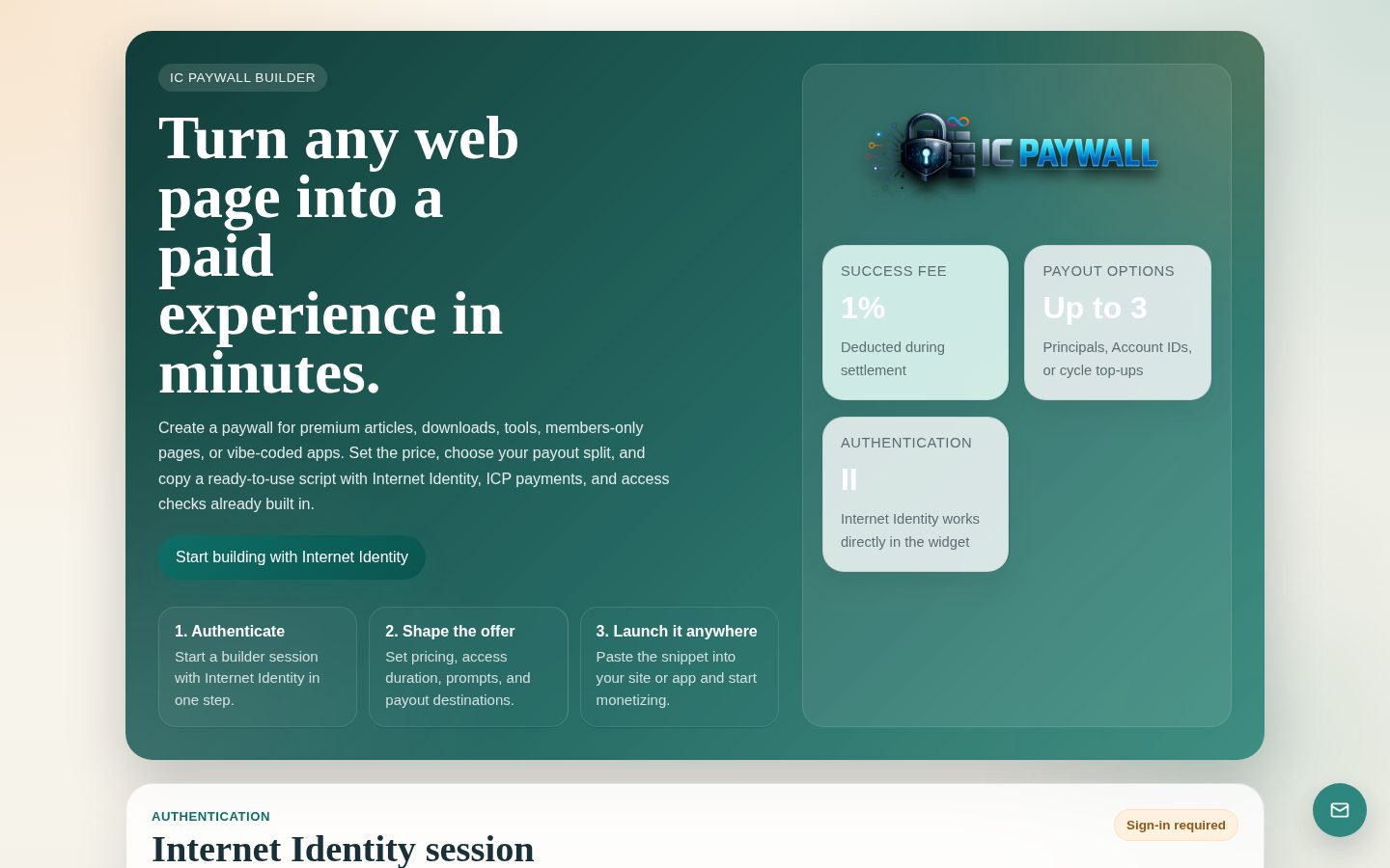 IC Paywall Homepage