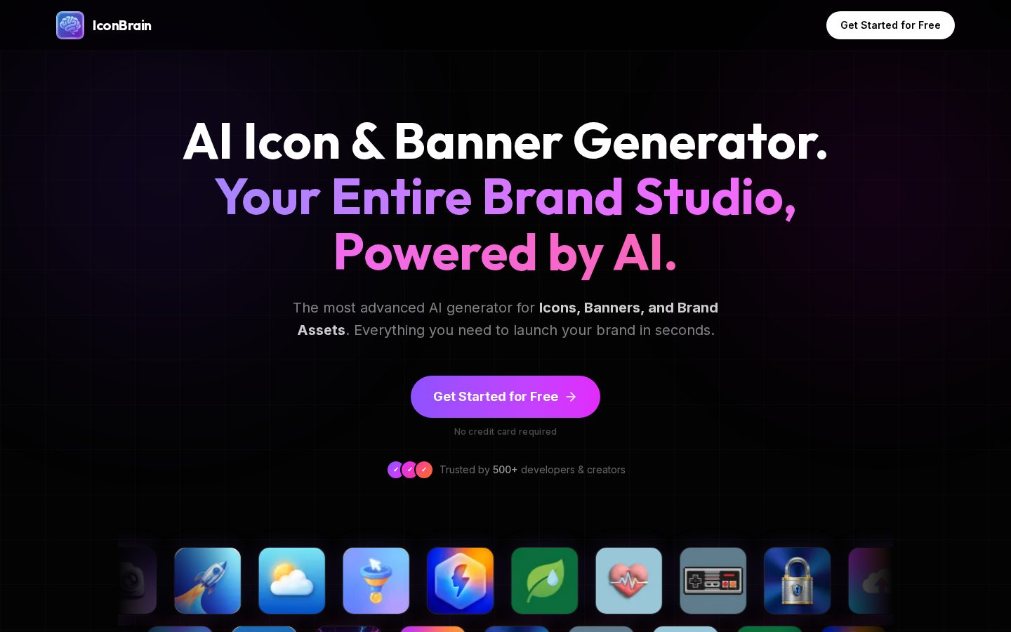 IconBrain Homepage