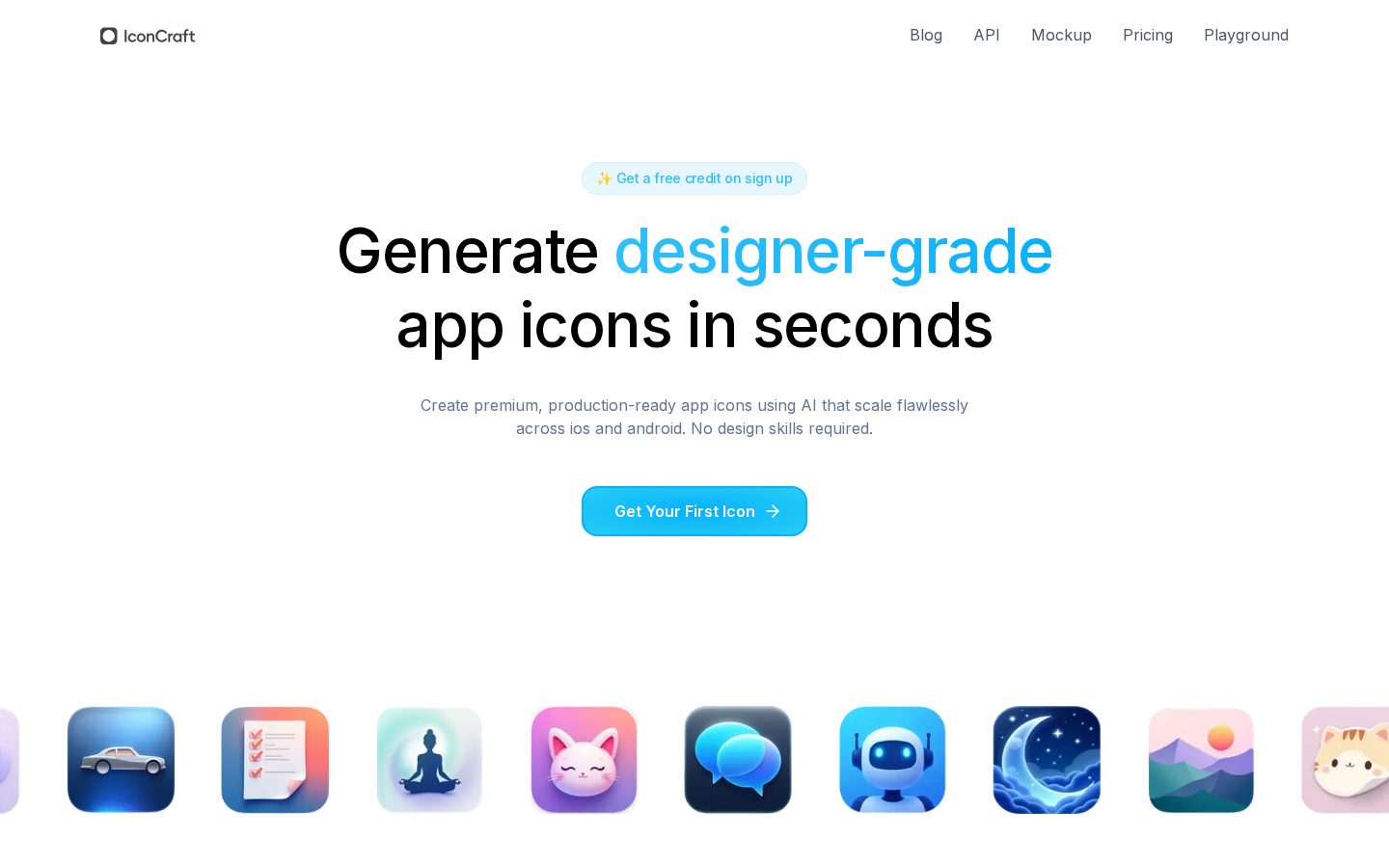 IconCraft Homepage