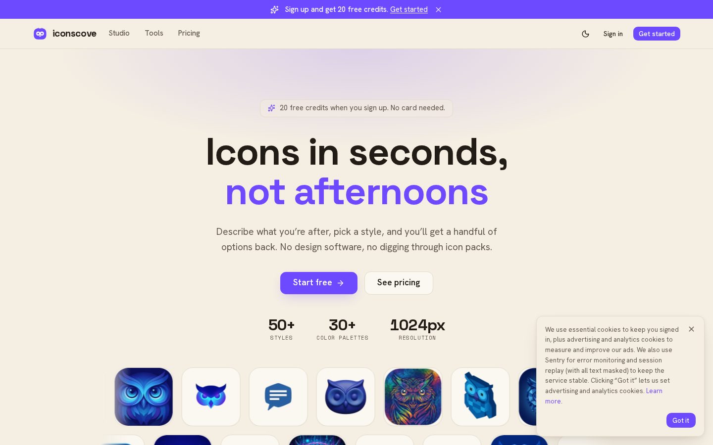 IconsCove Homepage