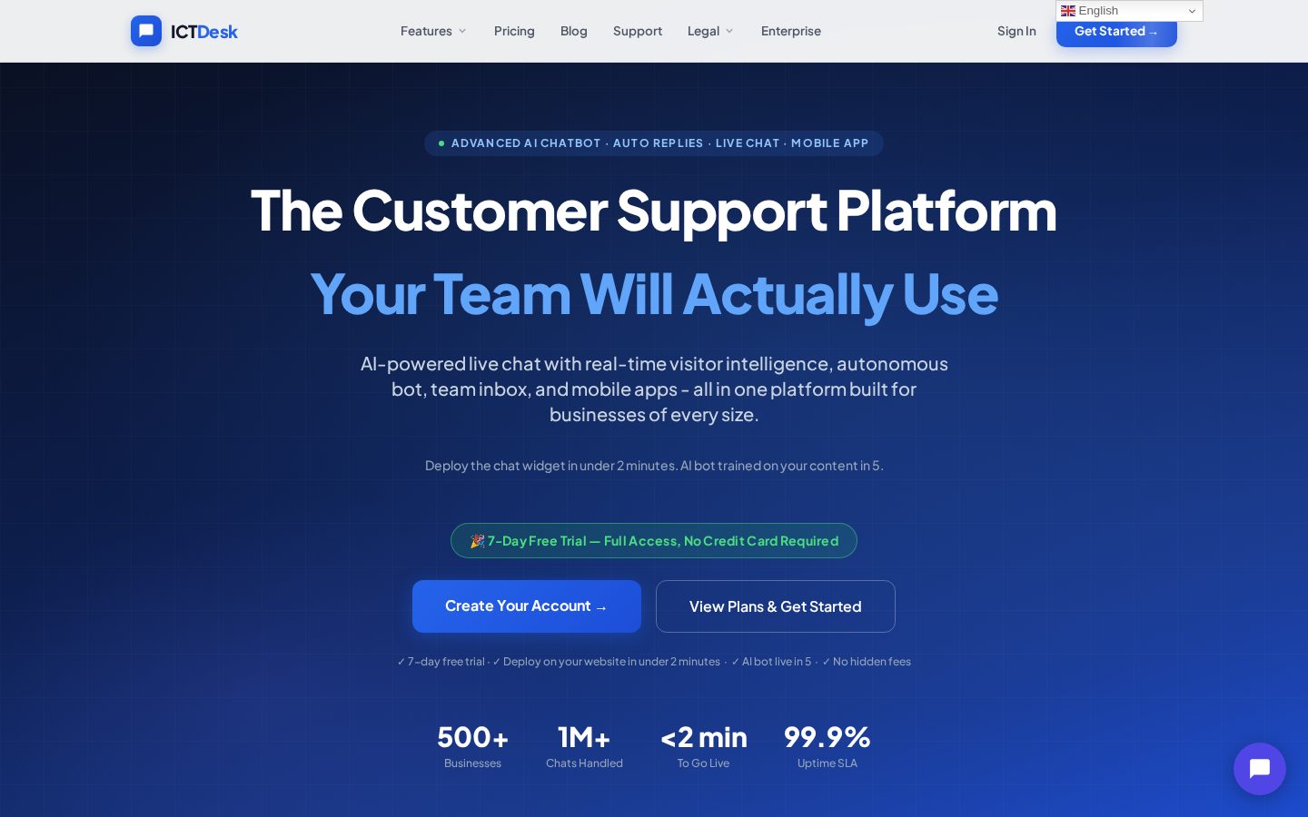 ICTDesk Homepage