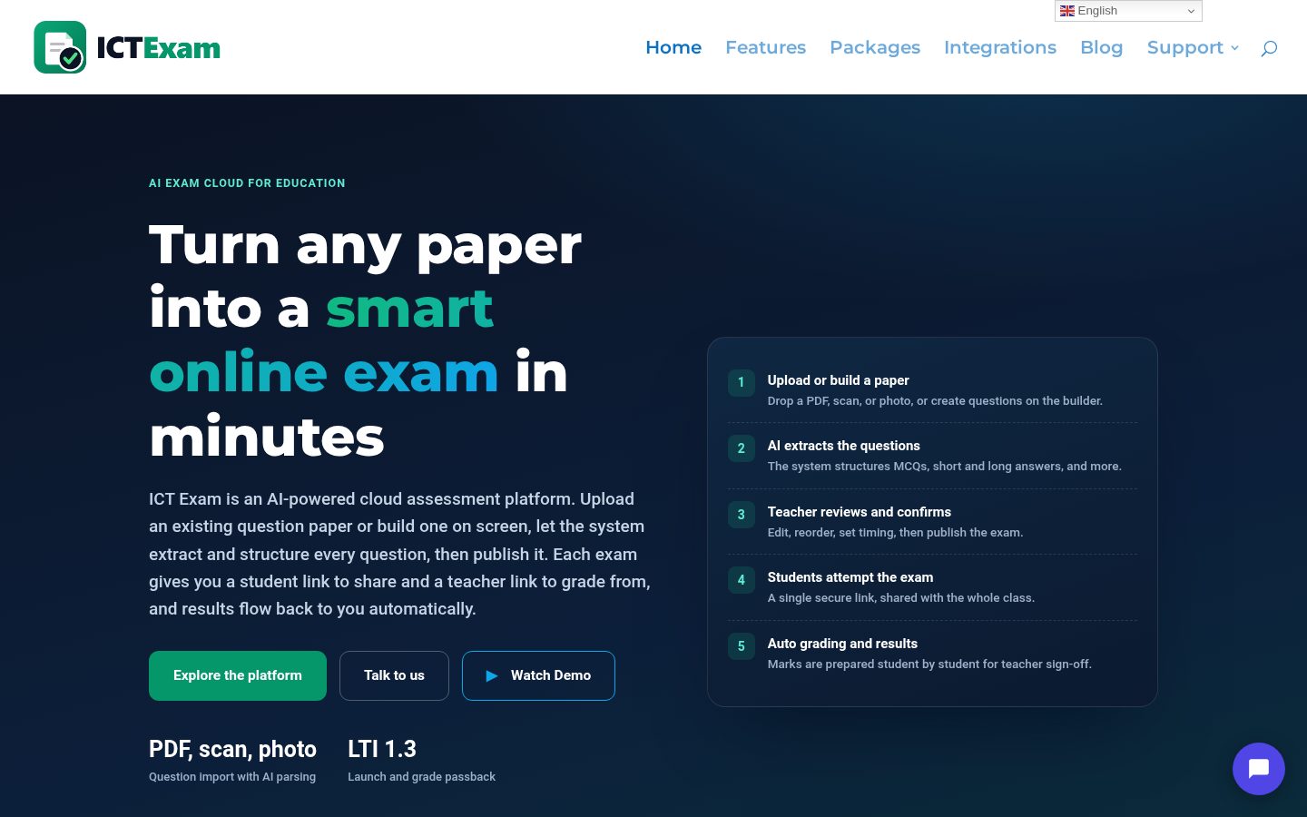ICTExam Homepage