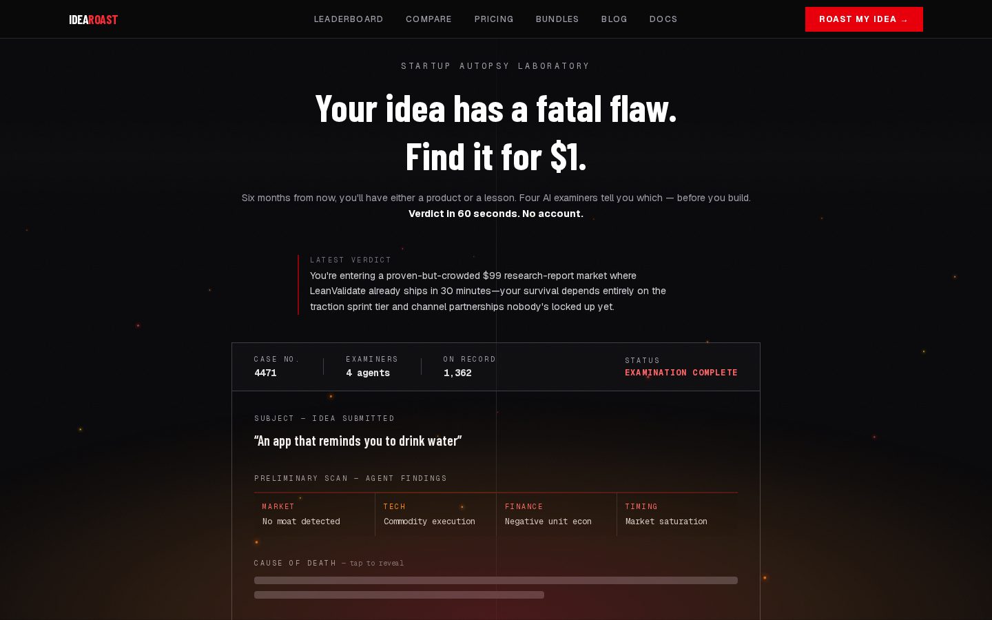 IdeaRoast Homepage