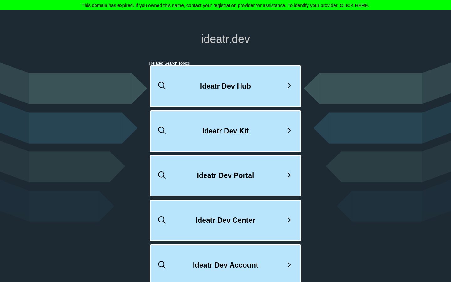 Ideatr Homepage