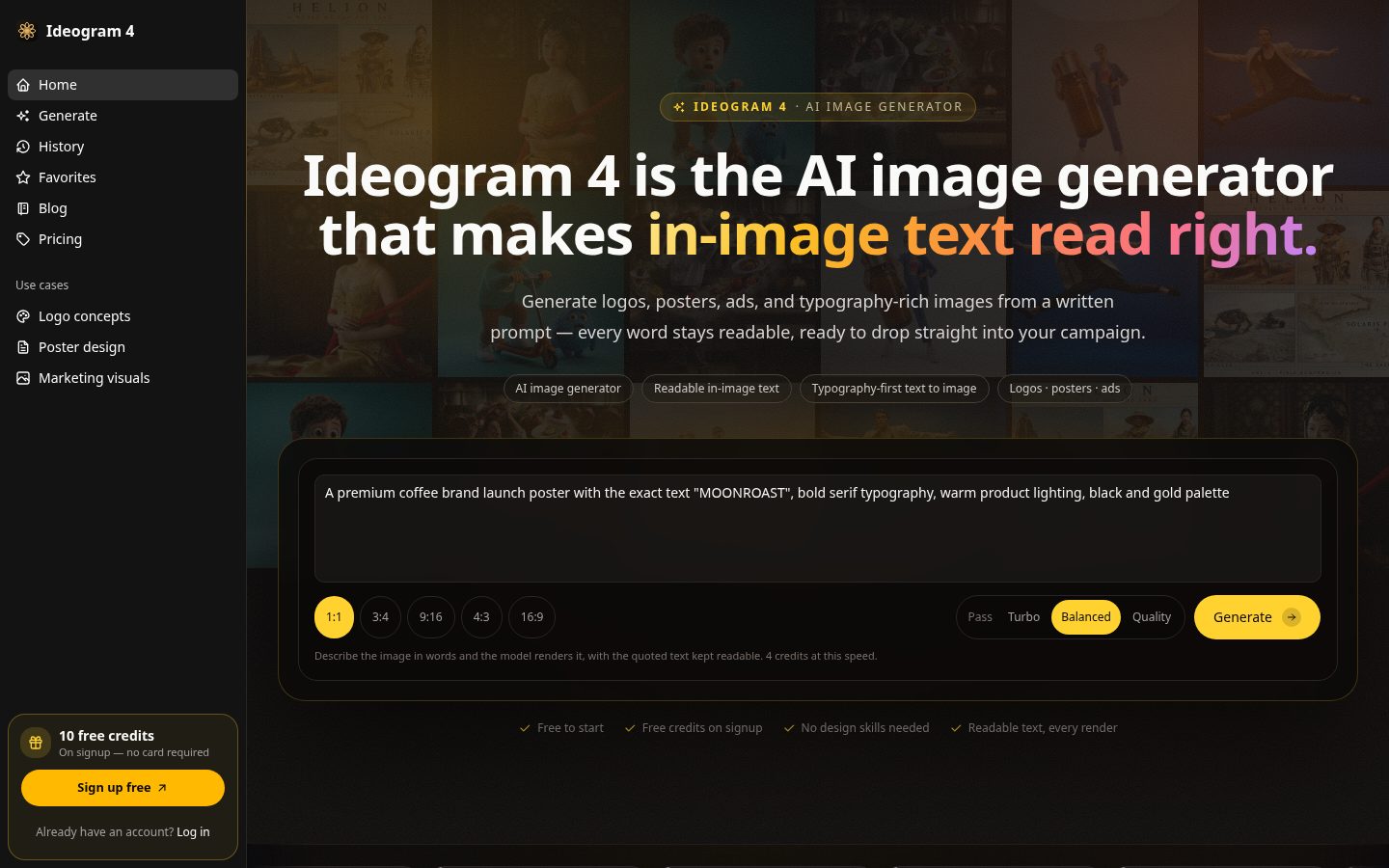 Ideogram4io Homepage