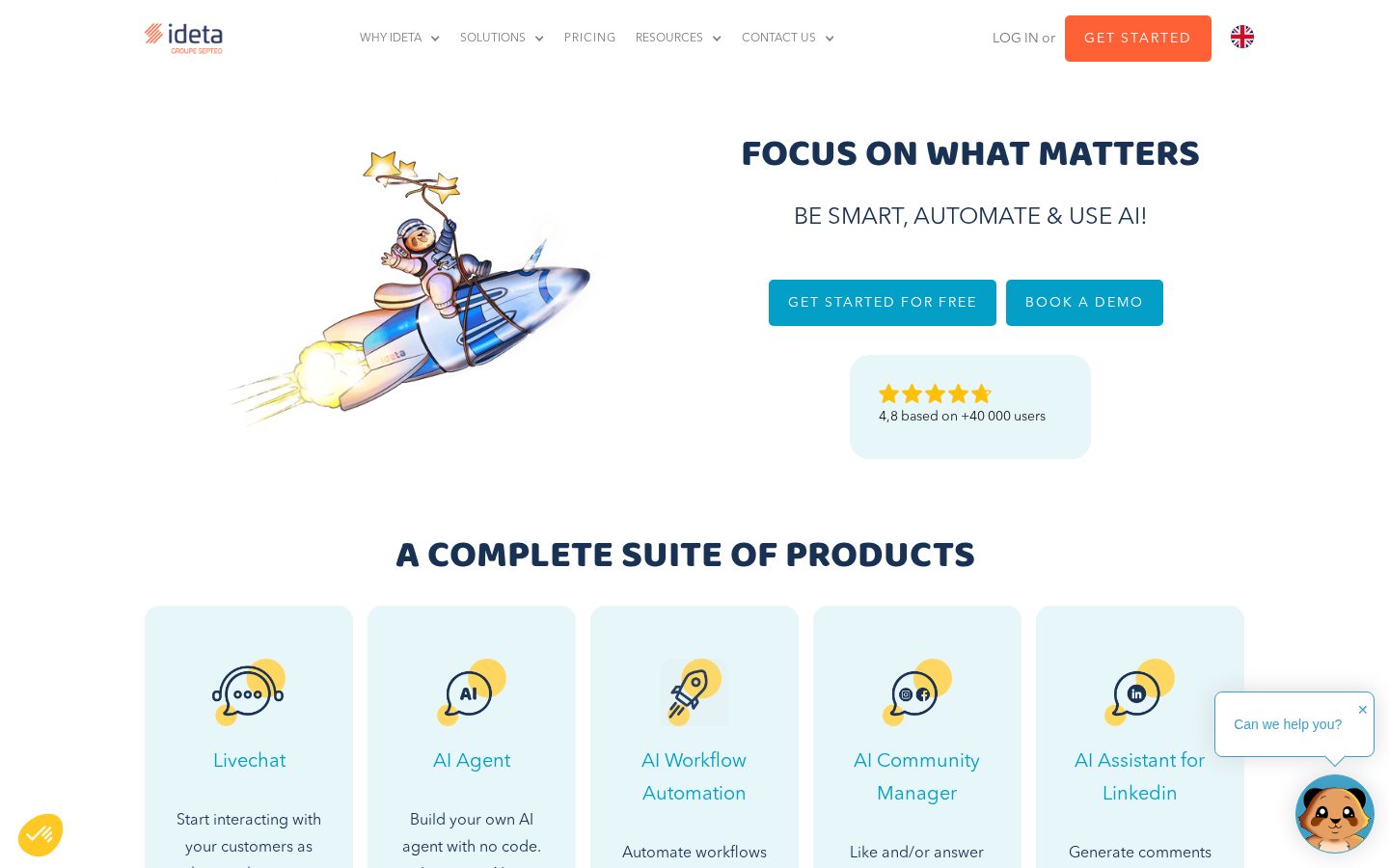 Ideta Homepage
