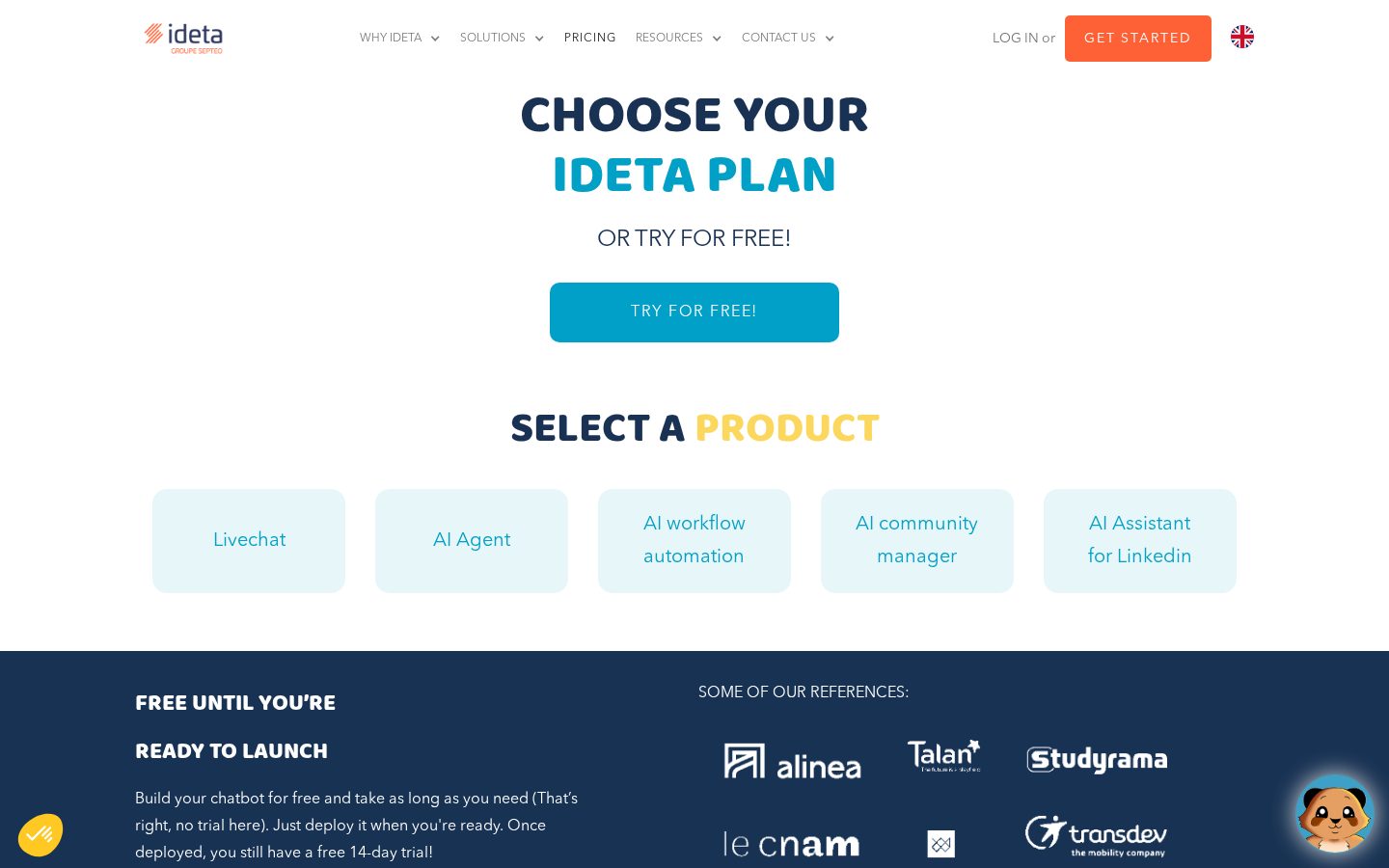 Ideta Pricing