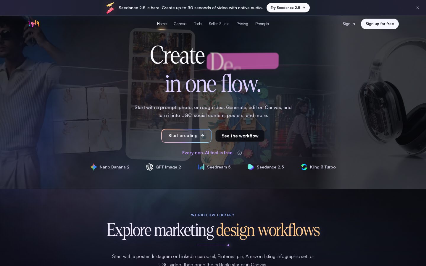 Igly Image Editor Homepage