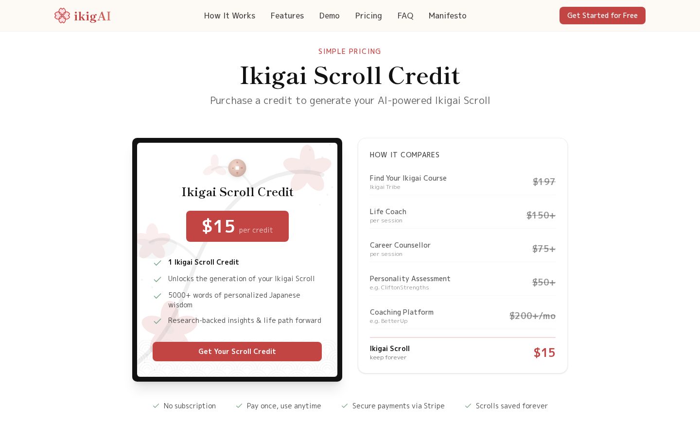 ikigAI Pricing