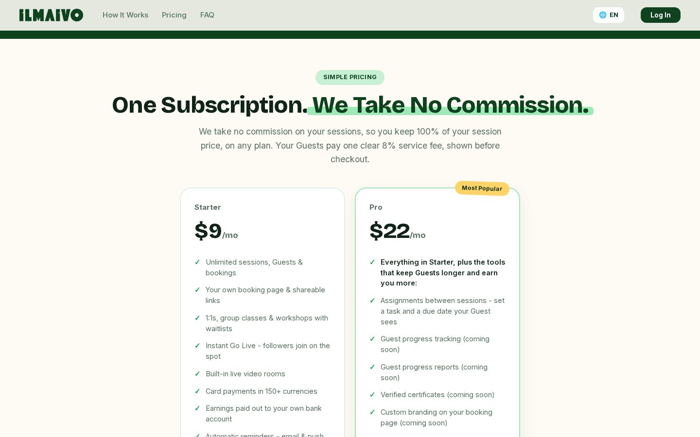 Ilmaivo Pricing