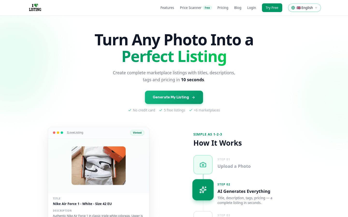ILoveListing Homepage