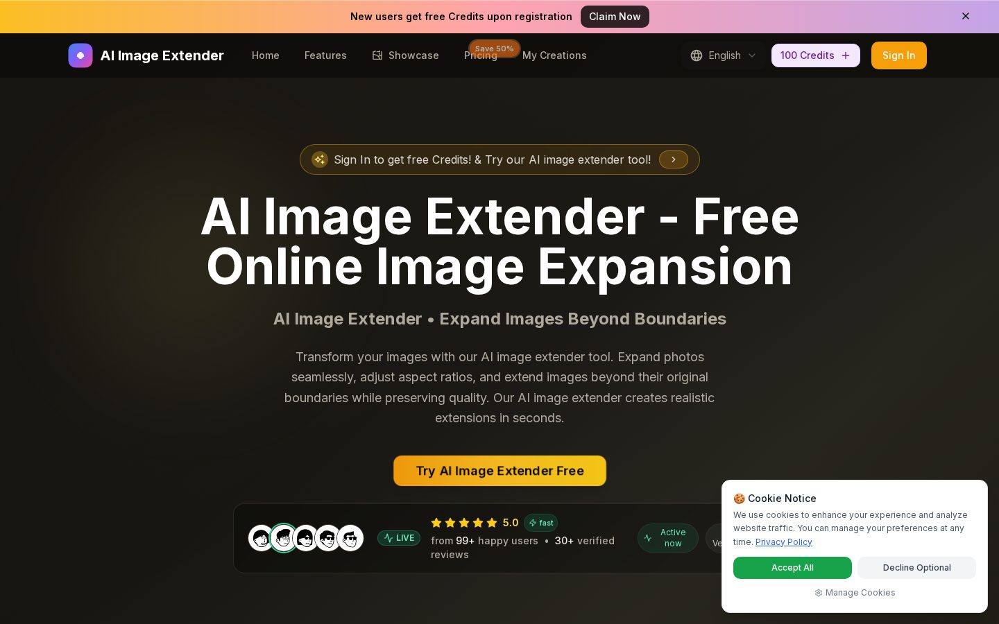 Image Extender Homepage
