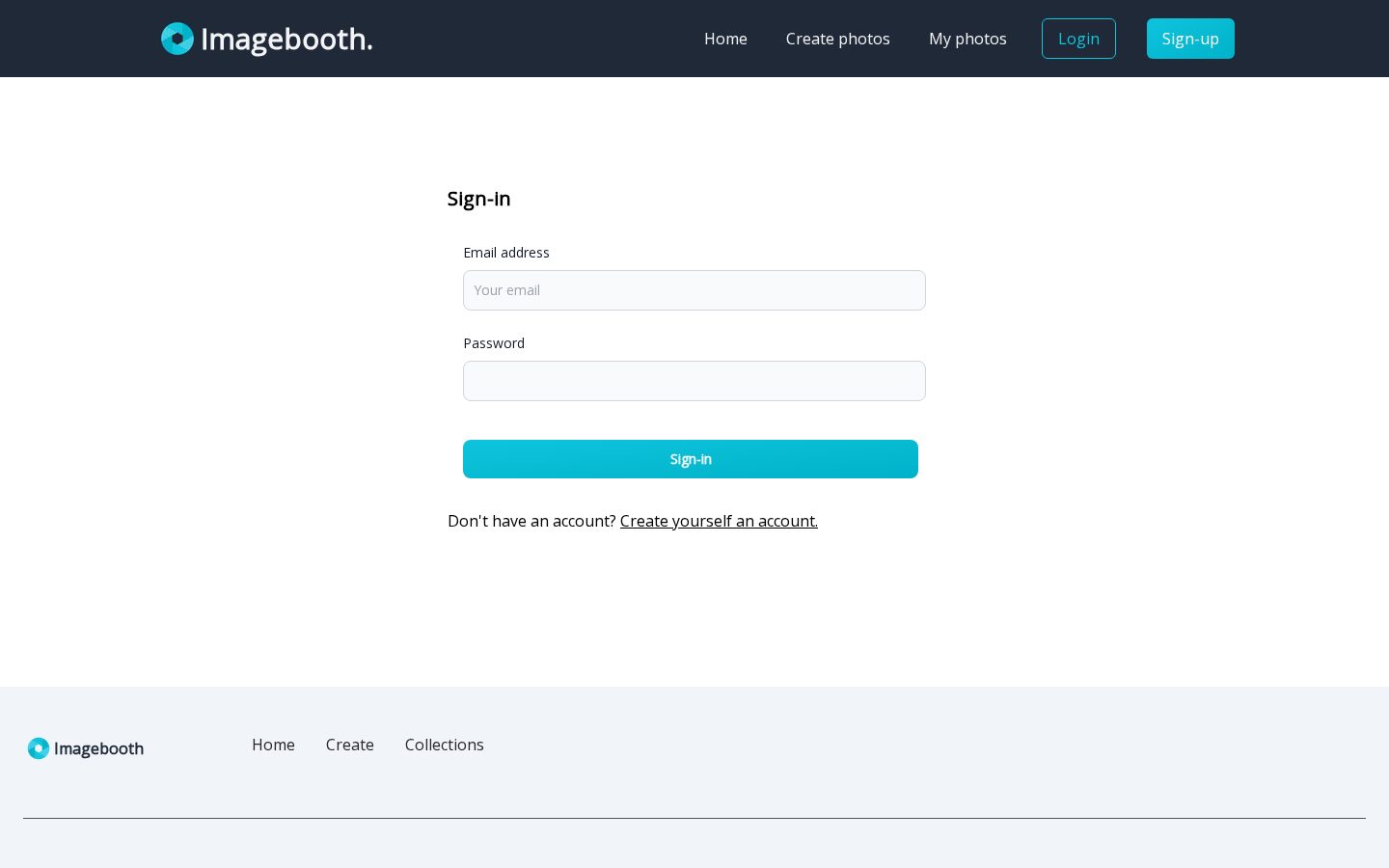 Imagebooth Homepage