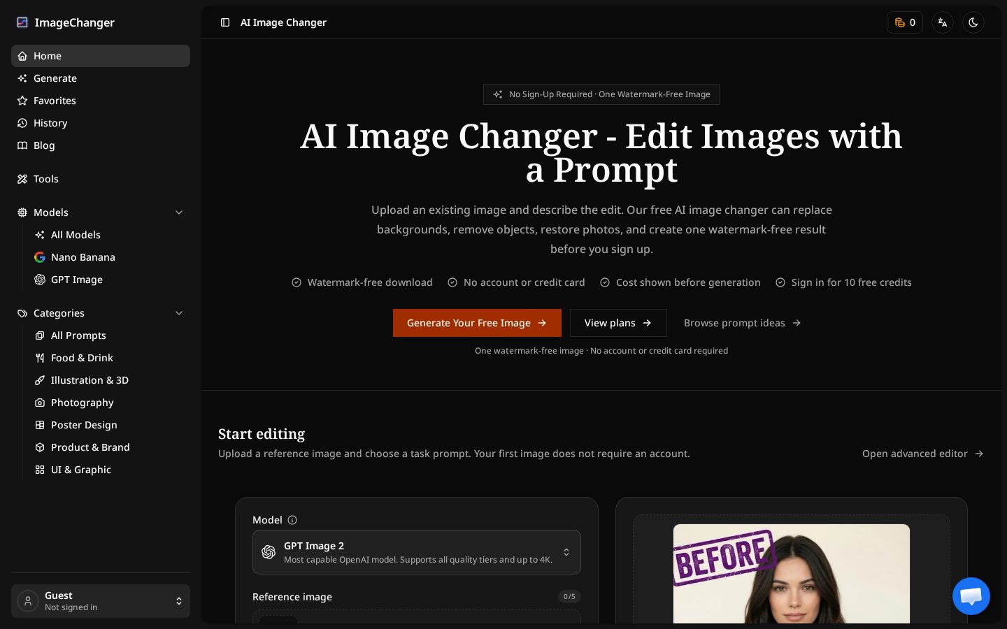 ImageChanger Homepage
