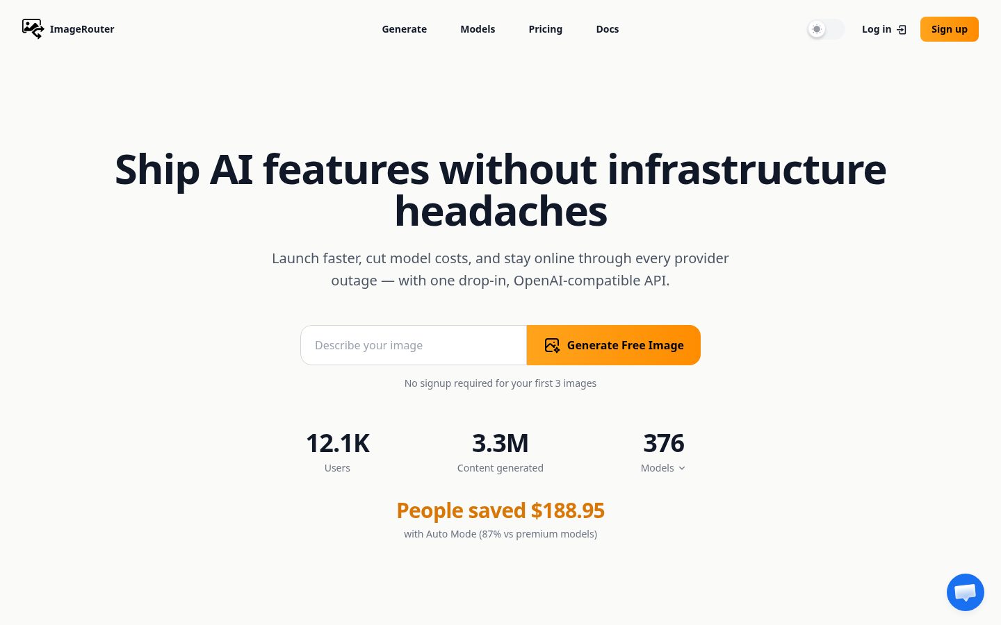 ImageRouter Homepage