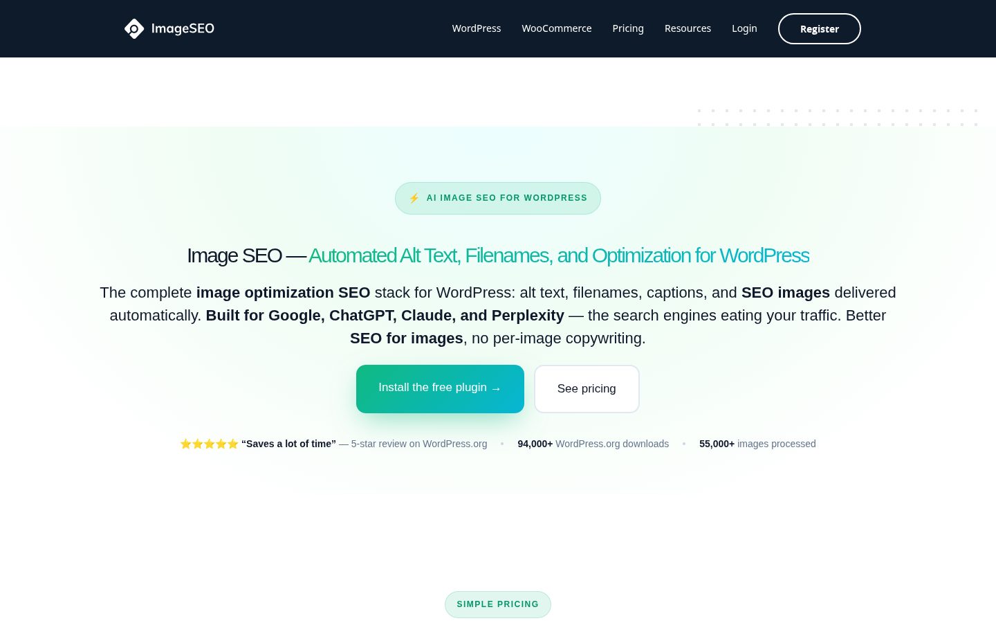 ImageSEO Homepage