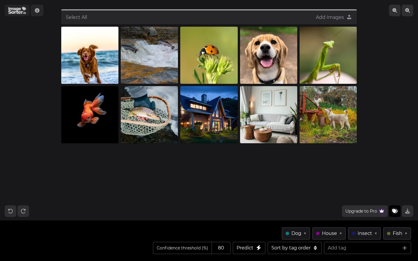 ImageSorter.io Homepage