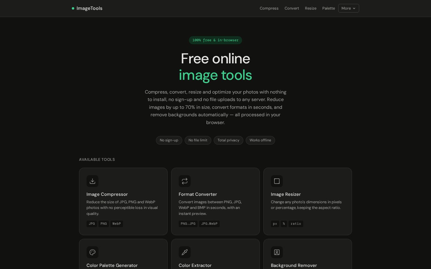 ImageTools Homepage
