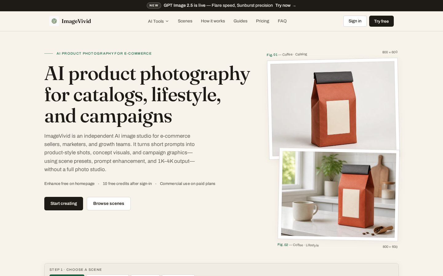 ImageVivid Homepage