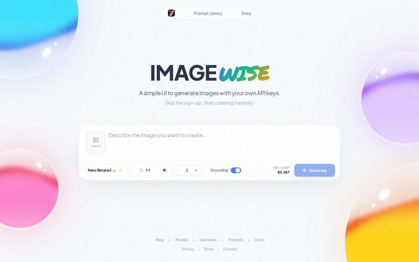 ImageWise Homepage