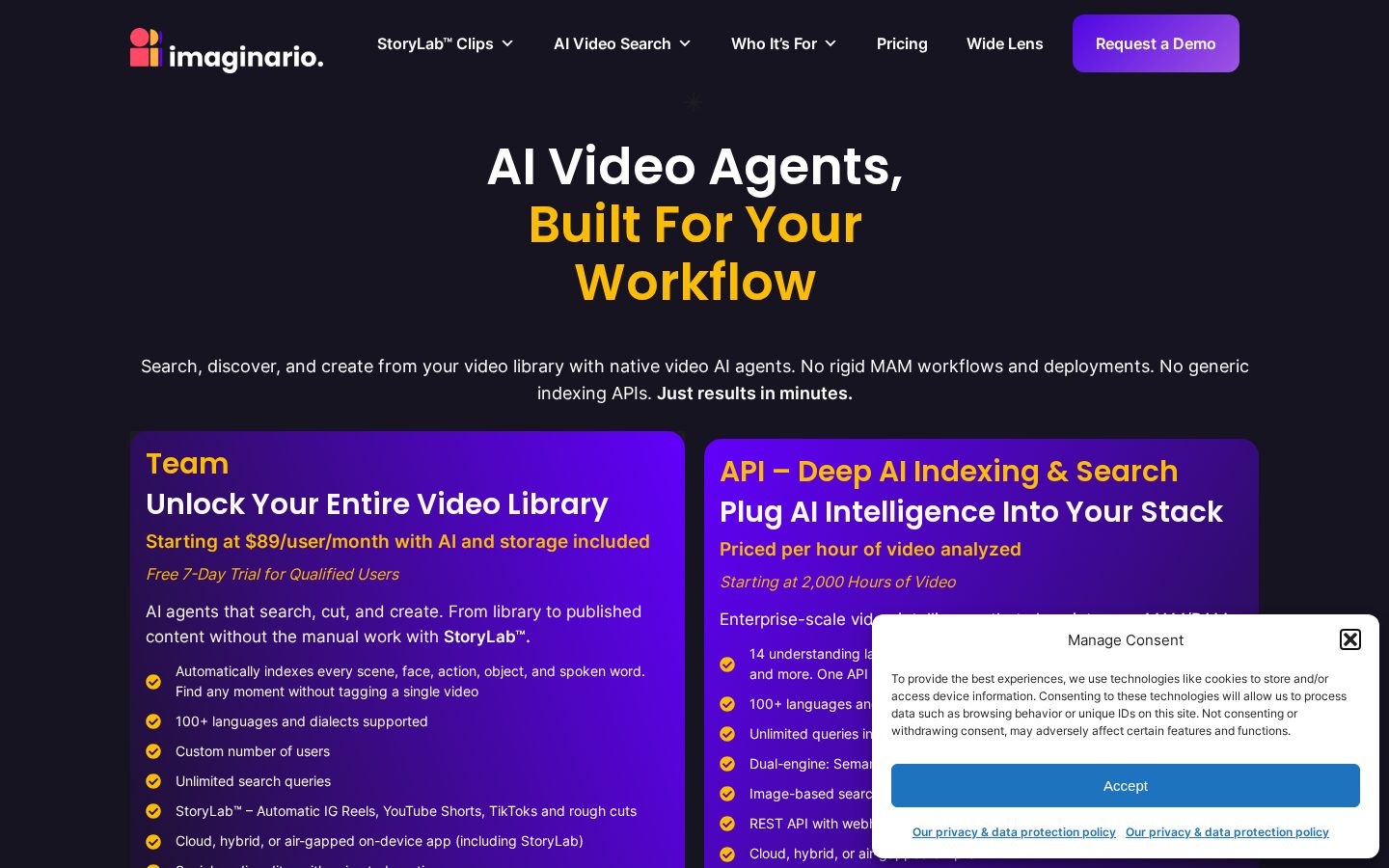 Imaginario AI Pricing