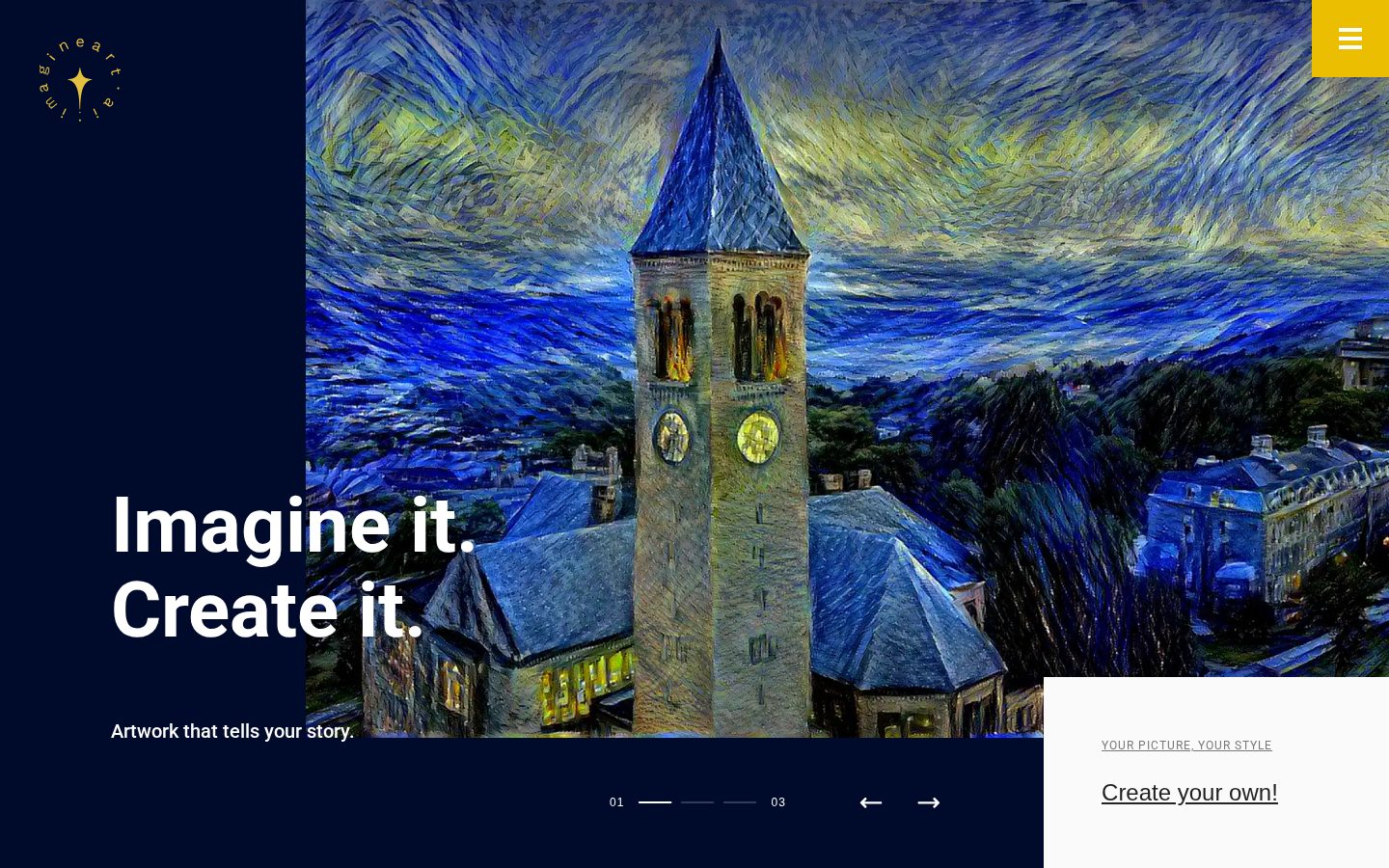 ImagineArt Homepage