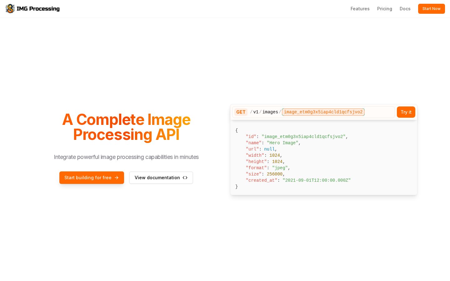 IMG Processing Homepage