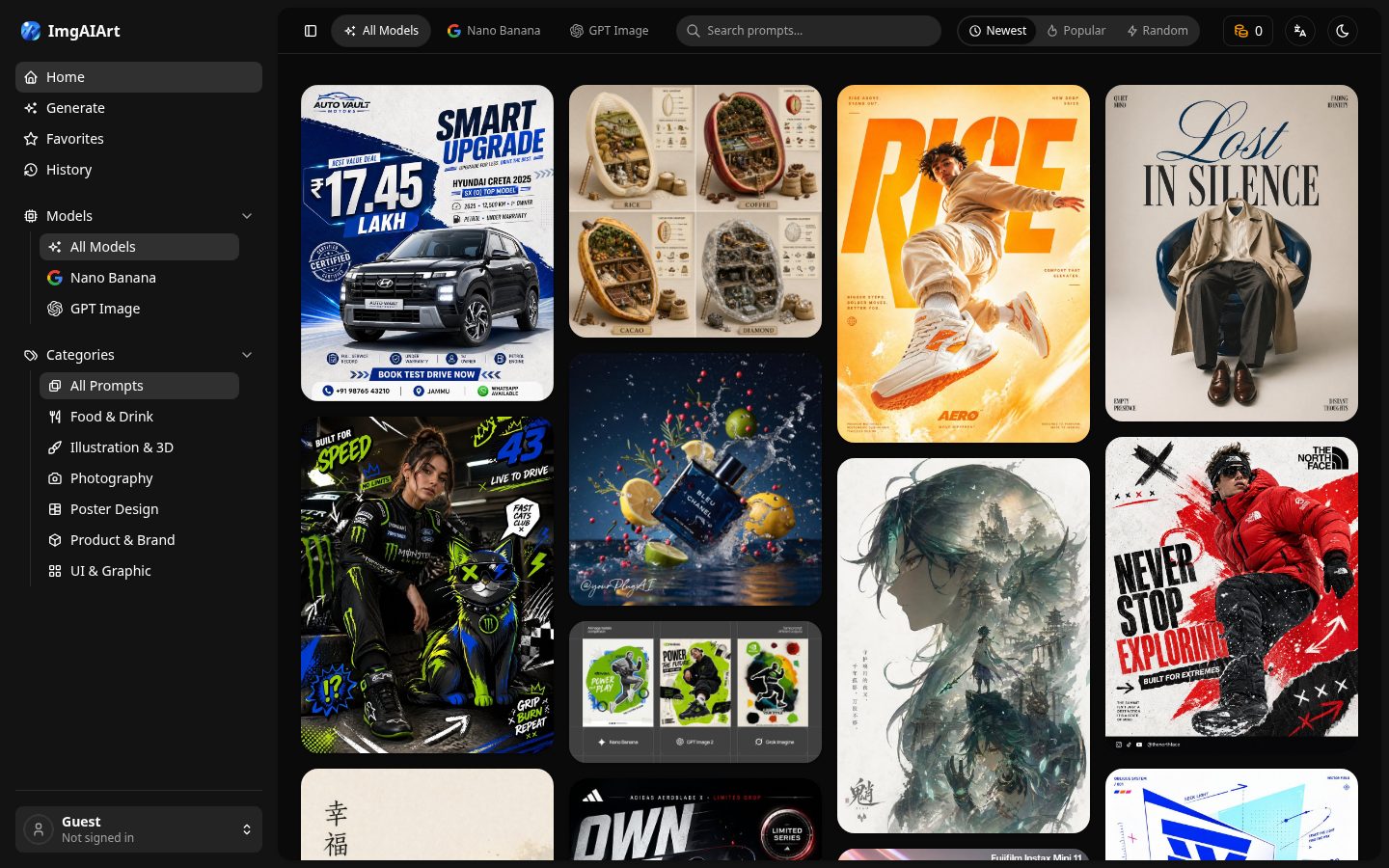 ImgAIArt Homepage