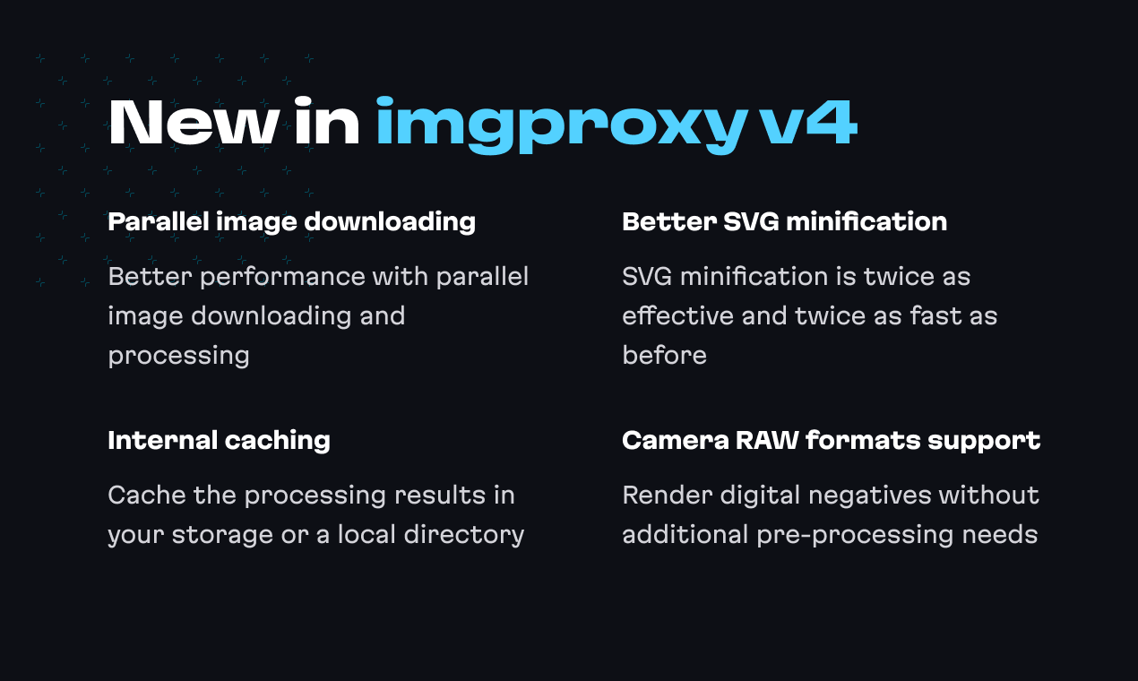 Performance and format improvements in v4