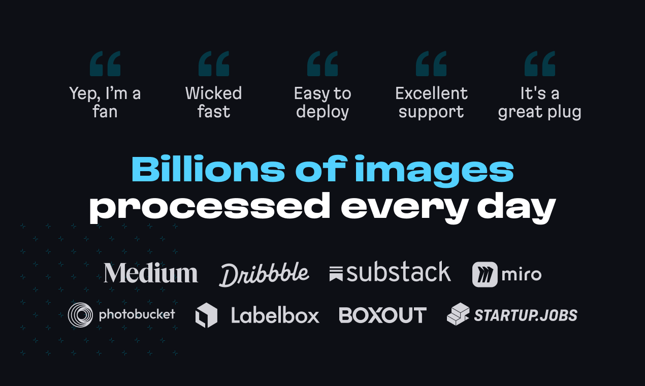 Trusted for billions of images every day