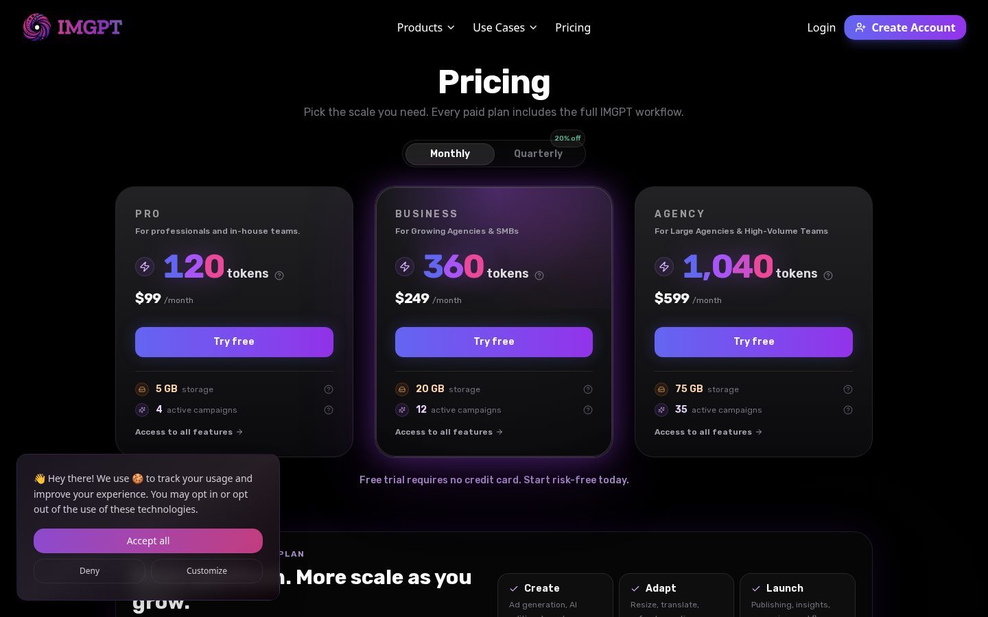 IMGPT Pricing