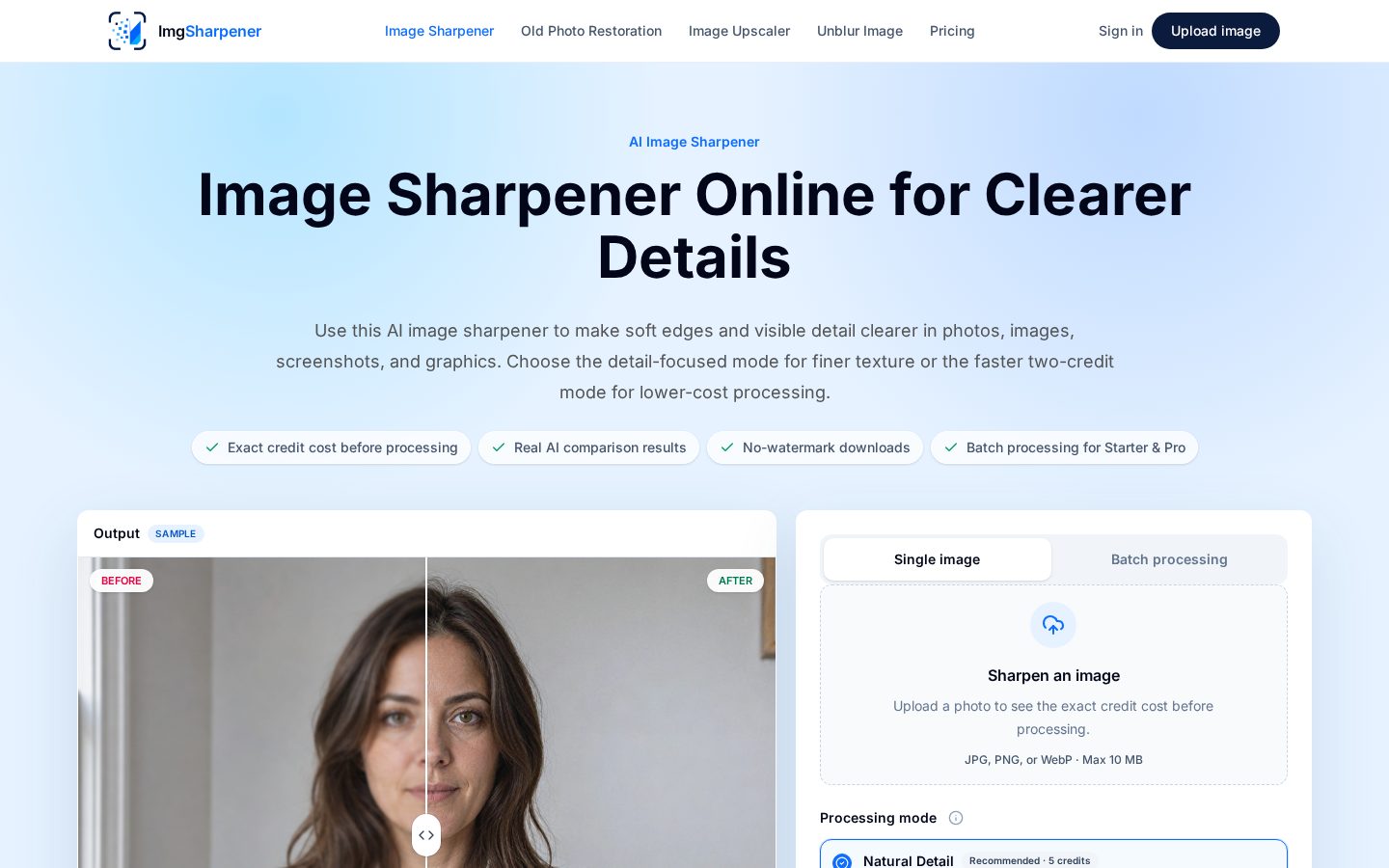 ImgSharpener Homepage
